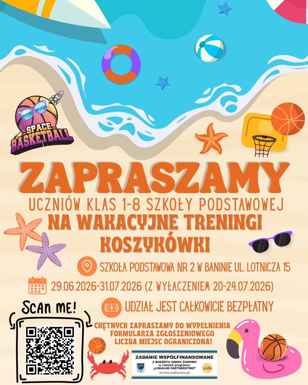 You are currently viewing Wakacyjne treningi koszykówki z Space Basketball!
