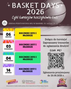 Read more about the article Basket Days 2026 – Cykl Turniejów Koszykówki 5×5